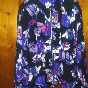 Floral Bomber Jacket